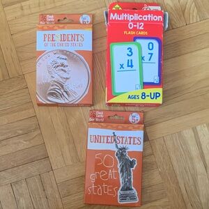 Bundle of (3) Educational Flash Card Sets